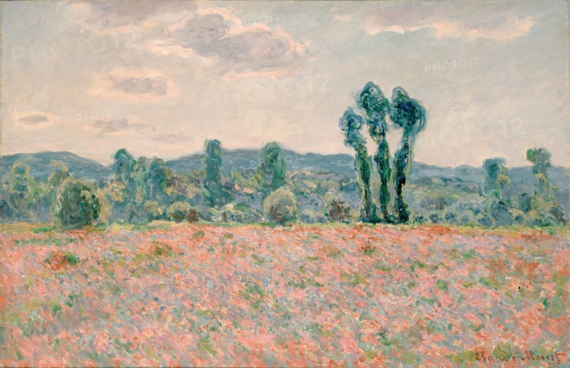 Poppy Field, 1890. Creator: Claude Monet.