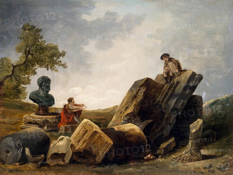 Painters, 1790. Creator: Hubert Robert.