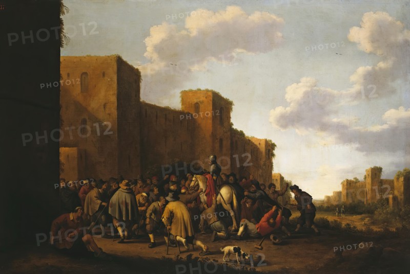 St Martin at the Gates of Amiens (The Merciful Knight), 1641. Creator: Joost Cornelisz Droochsloot.