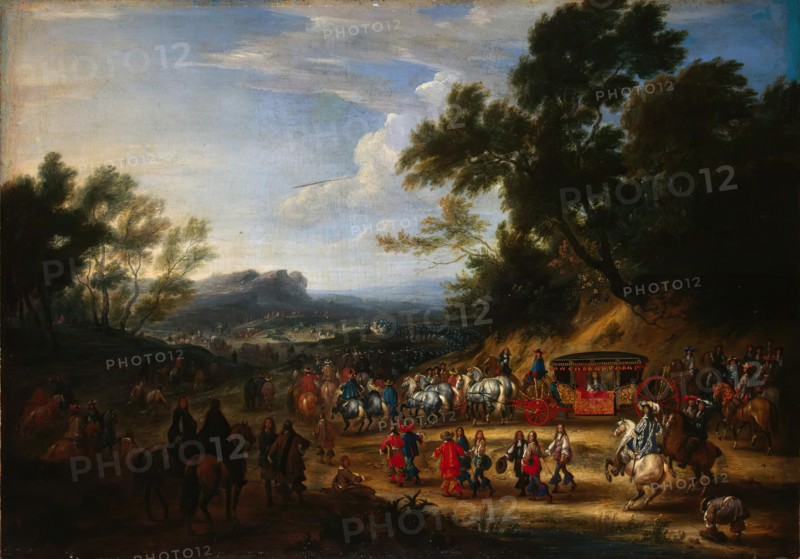 Louis XIV Travelling, 1664. Creator: Adam Frans van der Meulen.
