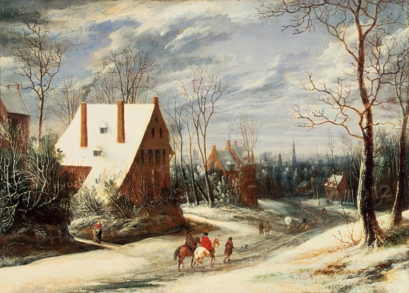 Winter Landscape, 1650. Creator: Daniël van Heil.