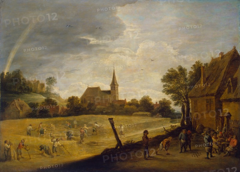 Reaping, 1644. Creator: David Teniers II.