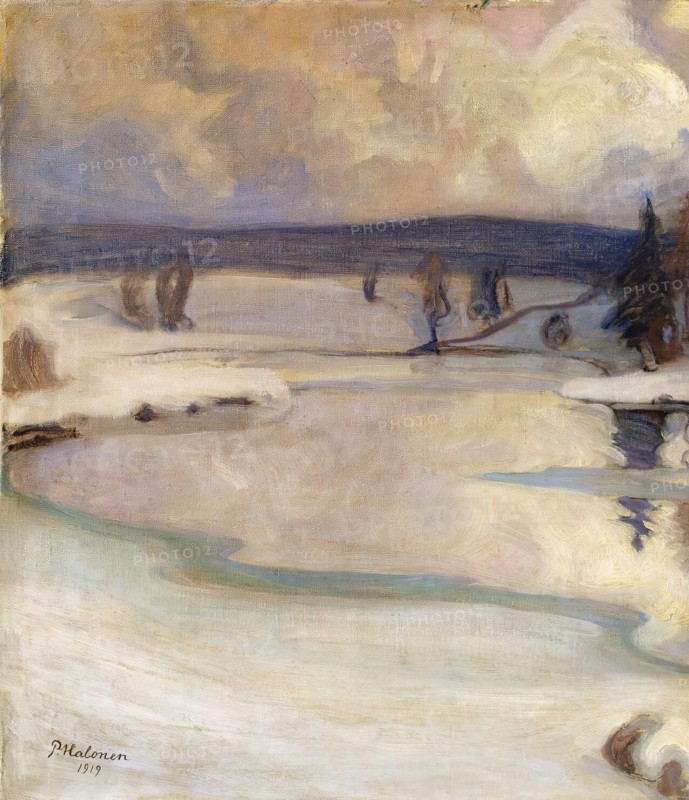 Winter Landscape, 1919. Creator: Pekka Halonen.