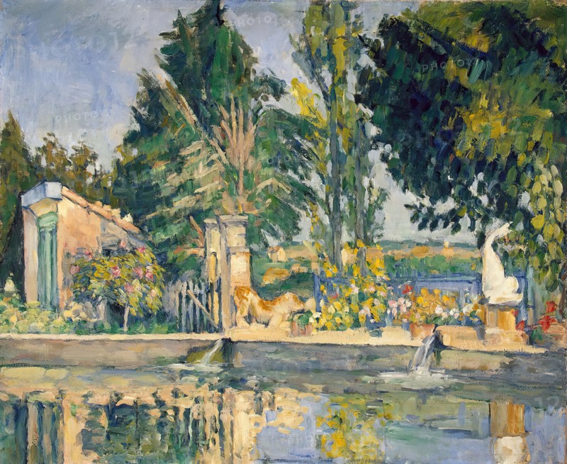 The pool at Jas de Bouffan, 1876. Creator: Paul Cezanne.