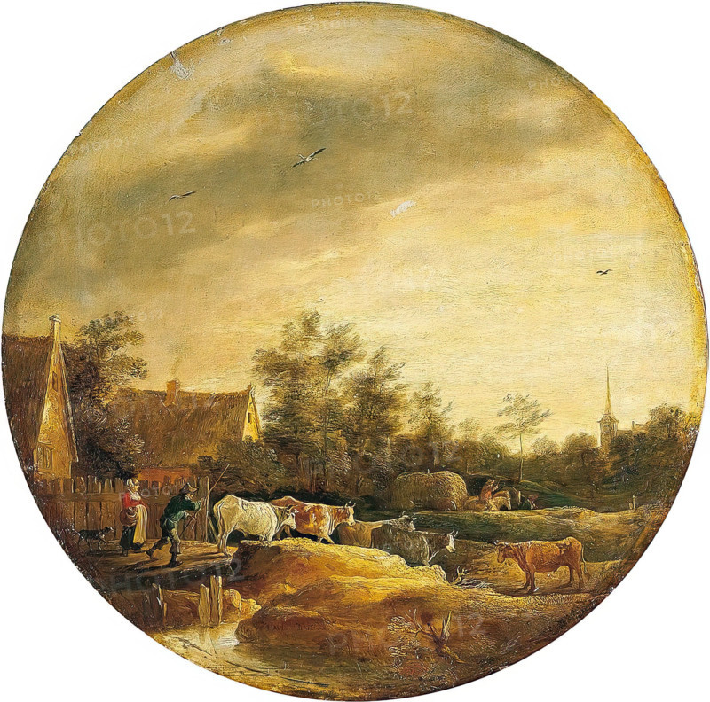 Landscape with Cows, 1644. Creator: David Teniers II.
