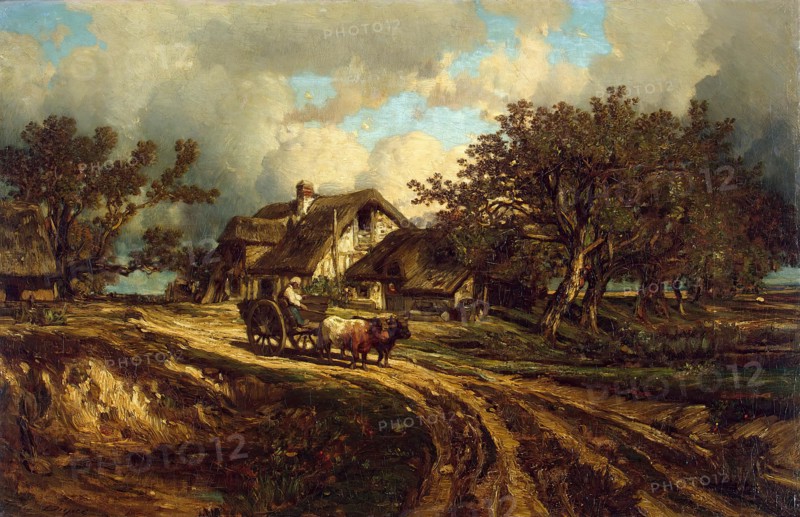 Village Landscape, 1840. Creator: Jules Dupré.