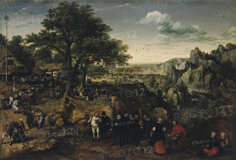 Landscape with a Rural Festival, 1590. Creator: Lucas van Valckenborch.