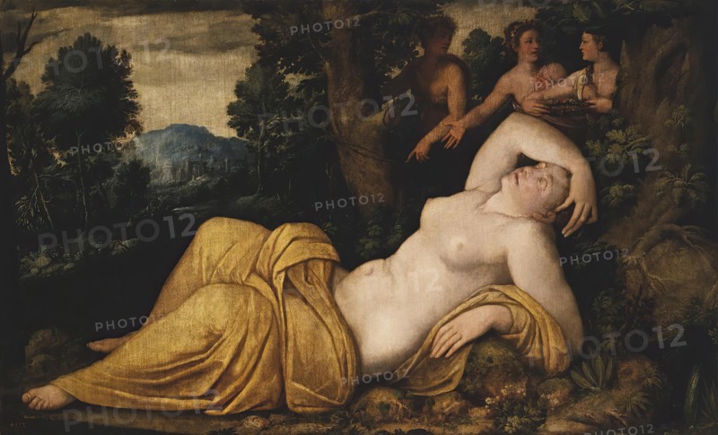 Nymph of Spring, 1550. Creator: Battista Dossi.