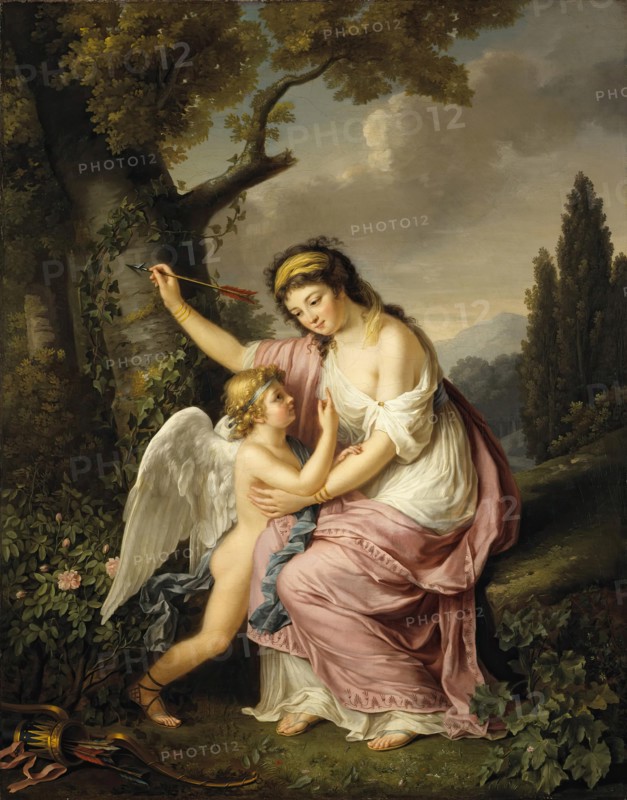Woman and Cupid, 1792. Creator: Marie Victoire Lemoine.
