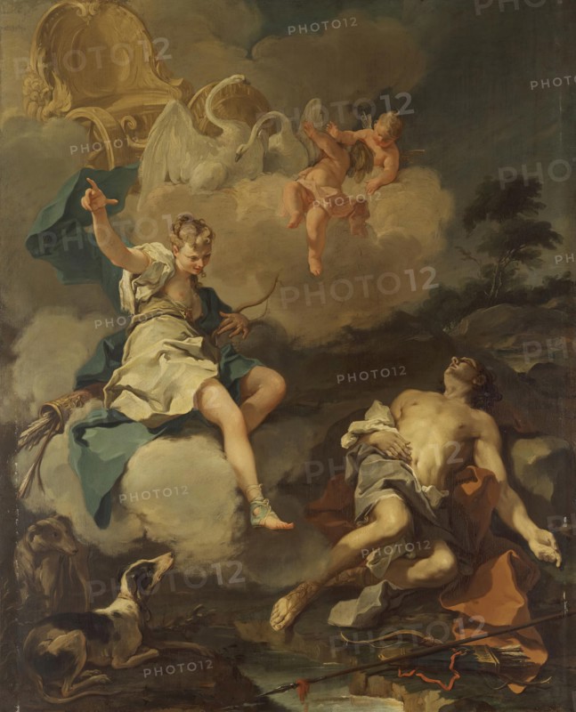 Diana and Endymion, 1723. Creator: Giovanni Battista Pittoni the Younger.