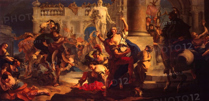 Rape of the Sabine Women, 1718. Creator: Giovanni Battista Tiepolo.