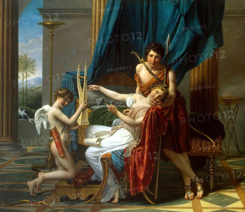 Sappho and Phaon, 1809. Creator: Jacques-Louis David.