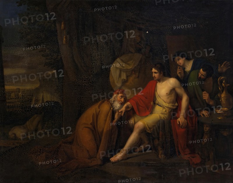 Priam Begging the Body of Hector from Achilles, 1824. Creator: Aleksei Tarasovich Markov.