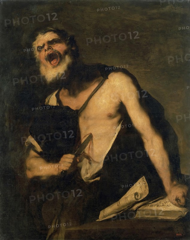 Death of Cato, 1680s. Creator: Luca Giordano.