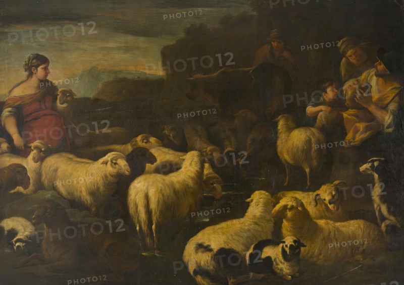Flock of Sheep, 1677. Creator: Luca Giordano.