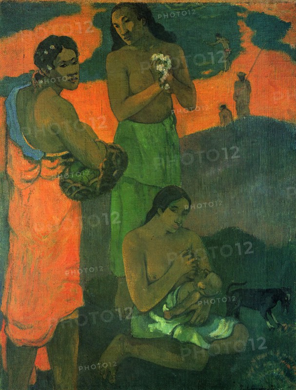 Women on the Seashore (Motherhood), 1899. Creator: Paul Gauguin.