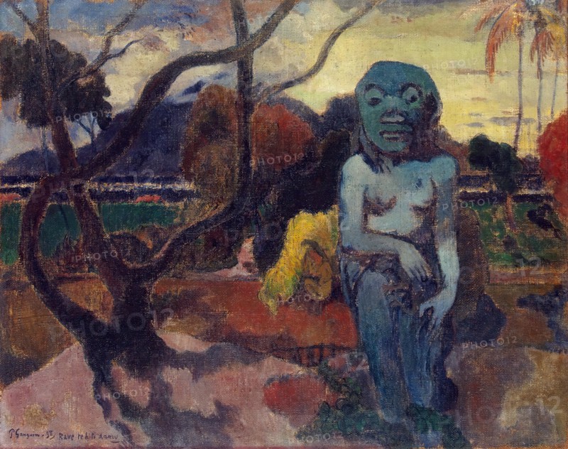 Rave te hiti aamu, (The Idol), 1898. Creator: Paul Gauguin.
