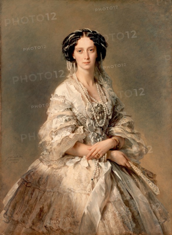 Portrait of Empress Maria Alexandrovna, 1857. Creator: Franz Xaver Winterhalter.
