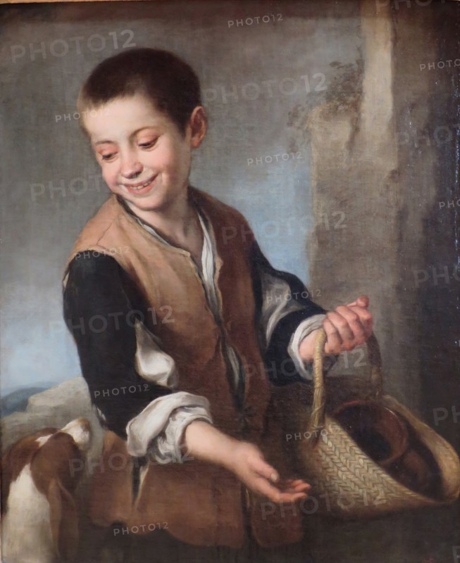 Boy with a dog, 1655. Creator: Bartolomé Esteban Murillo.