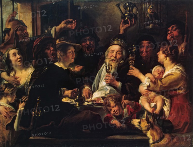 The Bean king, 1638. Creator: Jacob Jordaens I.