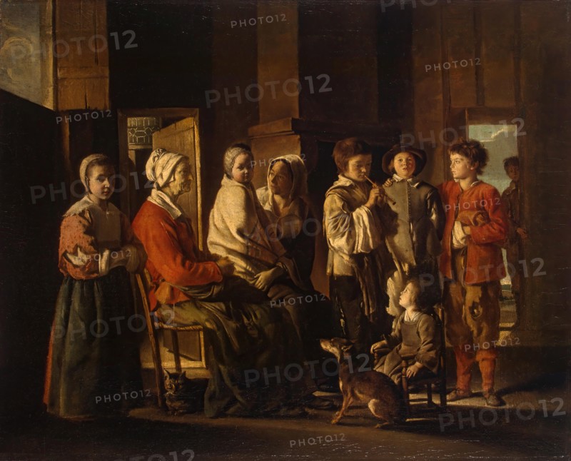 Visit to Grandmother, 1645. Creator: Louis Le Nain.