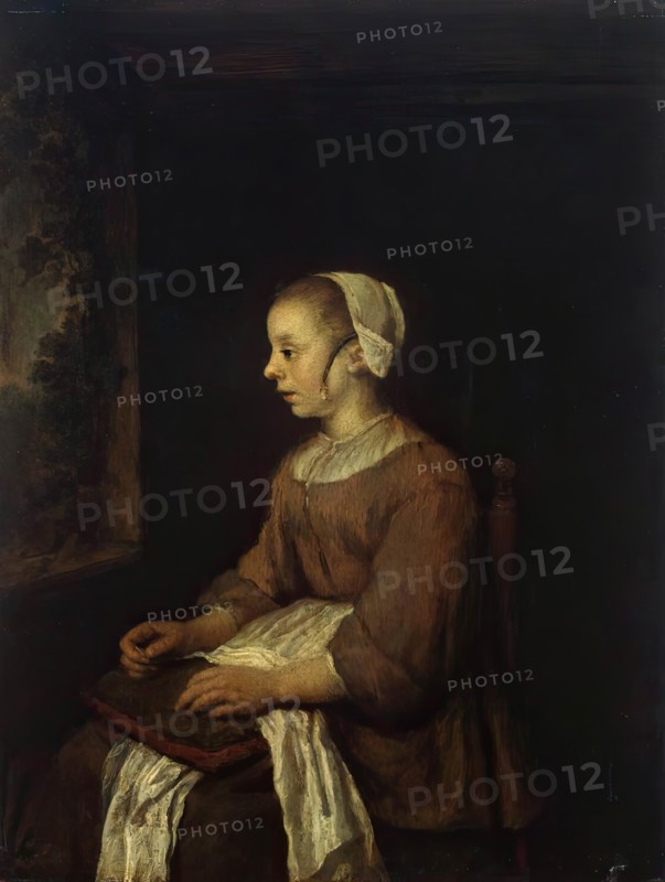 The Seamstress, 1671. Creator: Philip Koninck.