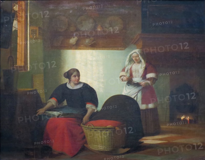 A Sick Child, 1670. Creator: Pieter de Hooch.