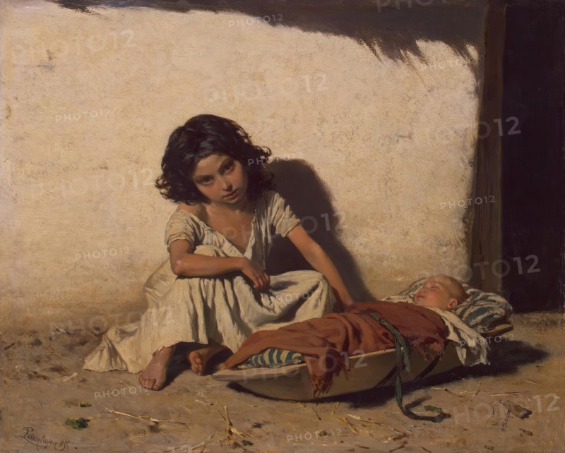 Gipsy Children, 1855. Creator: August von Pettenkofen.
