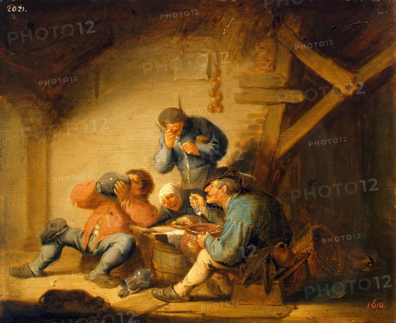 Sense of Taste, 1635. Creator: Adriaen van Ostade.