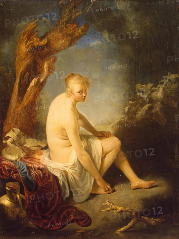 Woman Bather, 1665. Creator: Gerrit Dou.