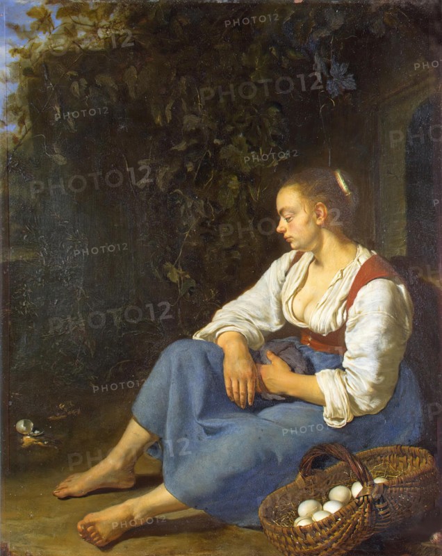 Broken Egg, 1656. Creator: Frans van Mieris I.