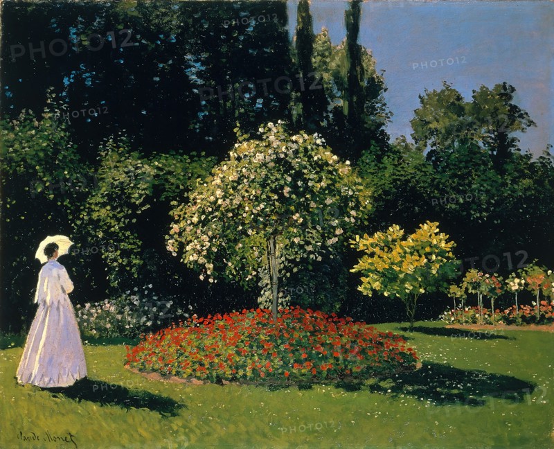 Woman in the Garden, 1867. Creator: Claude Monet.