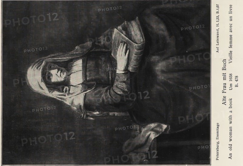 An Old Woman with a Book, 1658. Creator: Rembrandt Harmensz van Rijn.