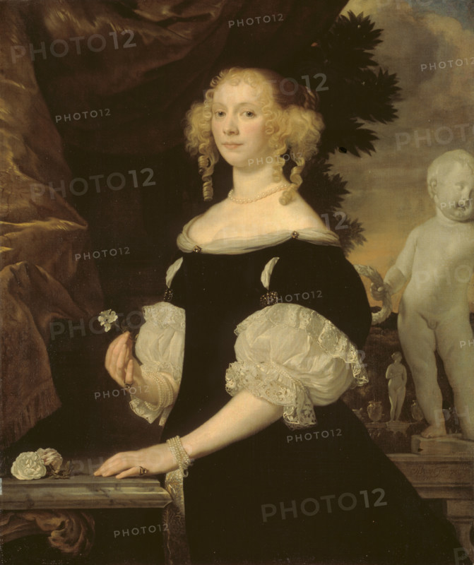 Portrait of a Lady in Black, 1670. Creator: Abraham Lambertsz van den Tempel.