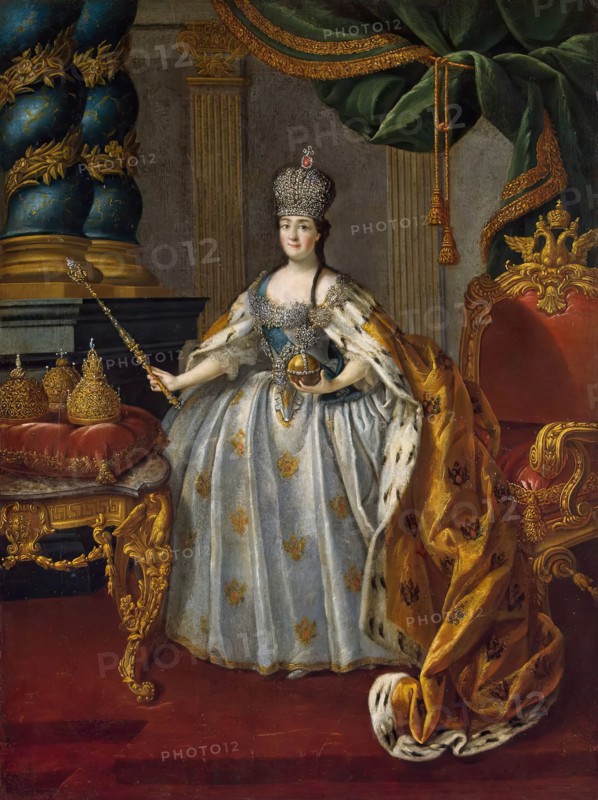 Portrait of Catherine II, 1756. Creator: Aleksei Petrovich Antropov.