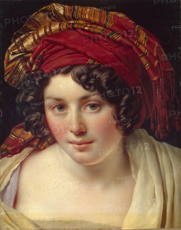 Head of a Woman in a Turban, 1820. Creator: Girodet de Roucy-Trioson.
