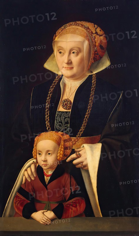 Portrait of a Lady and Her Daughter, 1540. Creator: Bartholomaeus Bruyn the Elder.