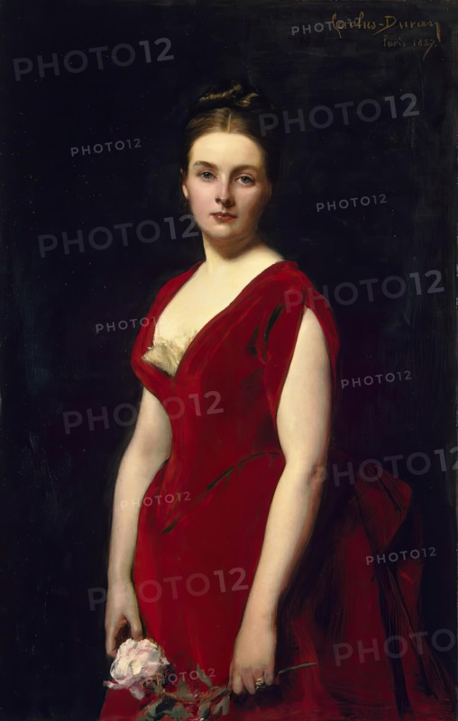Portrait of Anna Obolenskaya, 1887. Creator: Charles Emile Auguste Carolus-Duran.