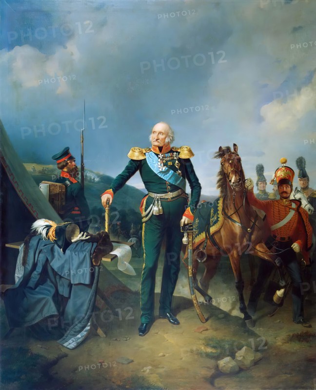 Portrait of Count Piotr Wittgenstein, 1842. Creator: Franz Kruger.