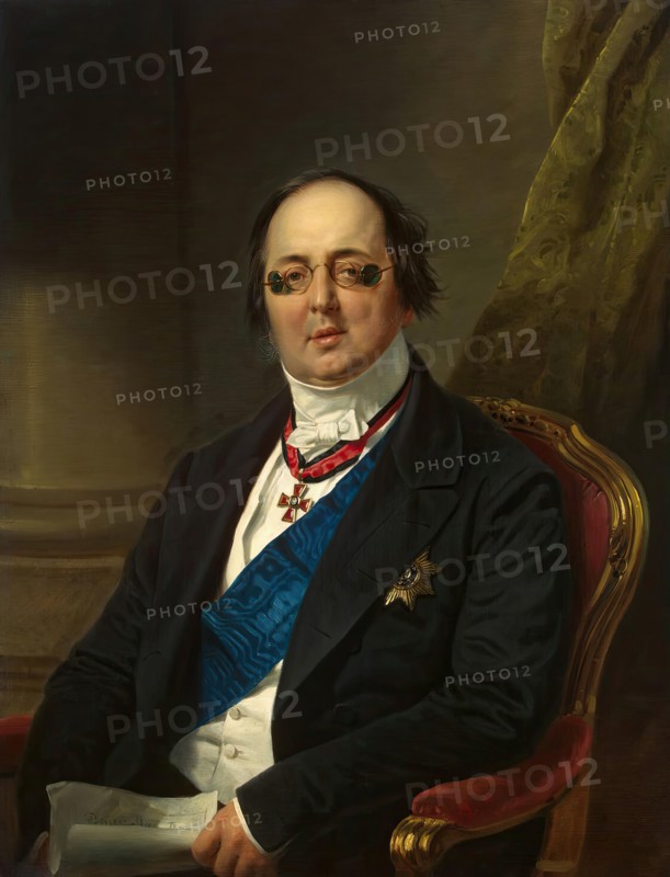 Portrait of Count Alexander Kushelev-Bezborodko, 1850. Creator: Franz Kruger.