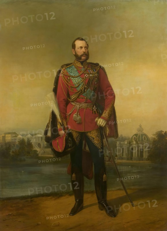 Portrait of Emperor Alexander II, 1866. Creator: Georg von Bothmann.