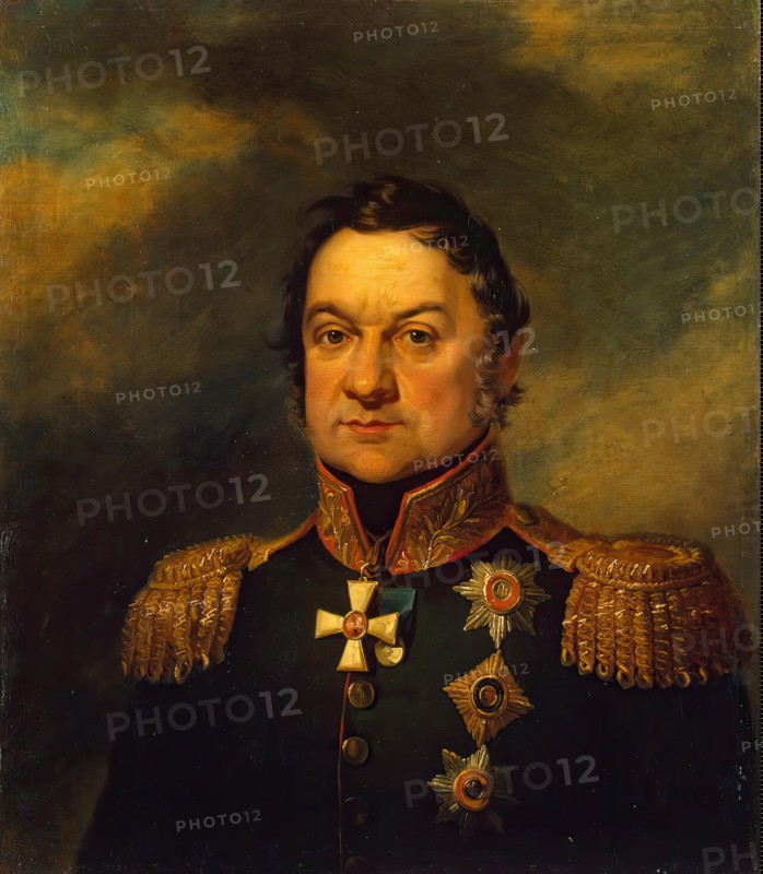 Portrait of Dmitry S. Dokhturov (1756/59-1816), 1819. Creators: George Dawe, Workshop of George Dawe.