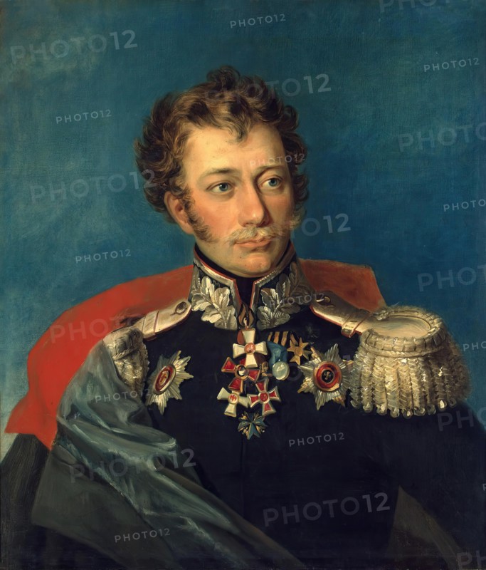 Portrait of Vasily D. Ilovaisky (1788-1860) (12th), 1824. Creator: Workshop of George Dawe.