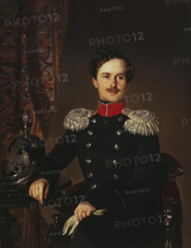 Portrait of Prince Vladimir Dolgorukov, Major-General of the Retinue of His Majesty, 1849. Creator: Ivan Makarov.