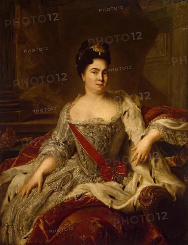Portrait of Catherine I of Russia, 1717. Creator: Jean-Marc Nattier.