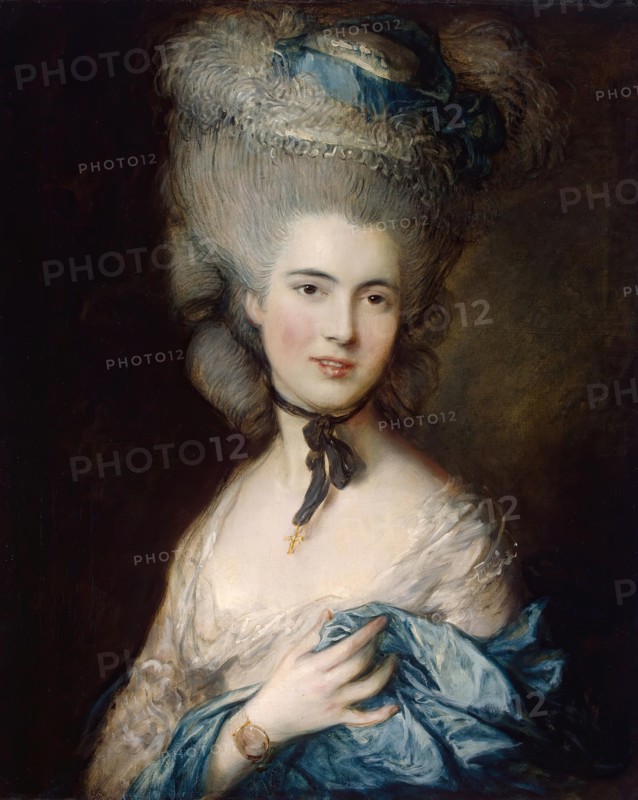 Portrait of a Lady in Blue, 1780. Creator: Thomas Gainsborough.