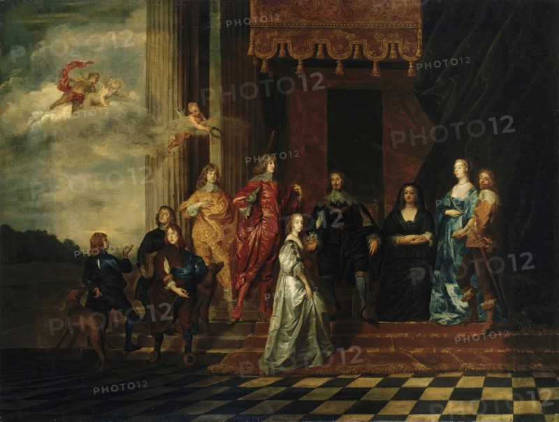 Portrait of the Earl of Pembroke with His Family (copy), (1633-1635), 1650. Creator: Unknown.