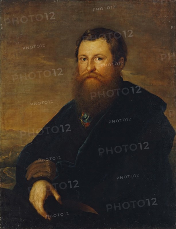 Portrait of the Merchant Alexander Sapozhnikov, 1826. Creator: Vasily Tropinin.