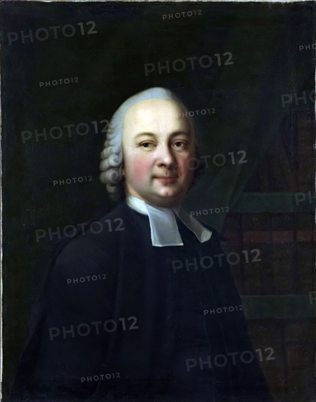 Portrait of Pastor A.F. Byushing, 1750. Creator: Vigilius Erichsen.