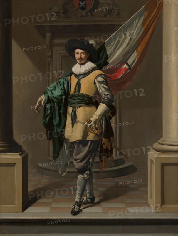Portrait of Loef Vredericx (1590-1668) as an Ensign, 1626. Creator: Thomas de Keyser.